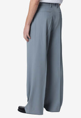 Lardini Tailored Wool Pants Gray PAMIGIOCN64422/S_LARDI-910