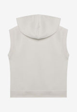 Weekend Max Mara Pank Cropped Hooded Vest Off-white PANKCO/R_MAXMW-001