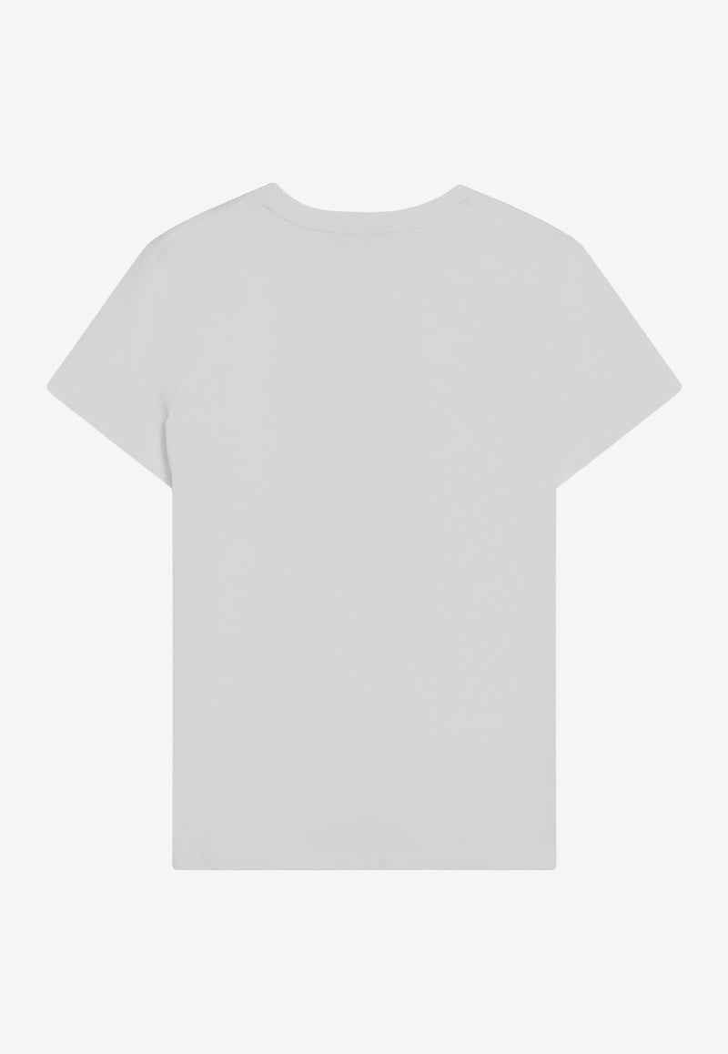 Max Mara Papaia Logo T-shirt White PAPAIACO/R_MAXM-001