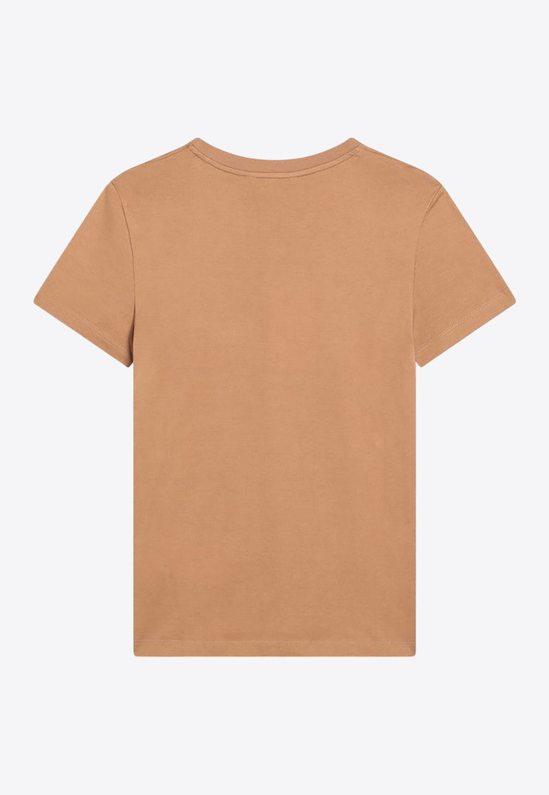 Max Mara Papaia Logo T-shirt Camel PAPAIACO/R_MAXM-003