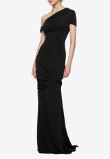 Paris Georgia Pascal One-Shoulder Gown Black PASCD001-BLK_BLACK