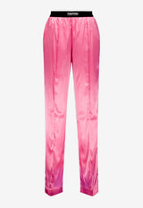 Tom Ford Logo Waistband Straight-Leg Pants Rose PAW397-FAX881 DP152