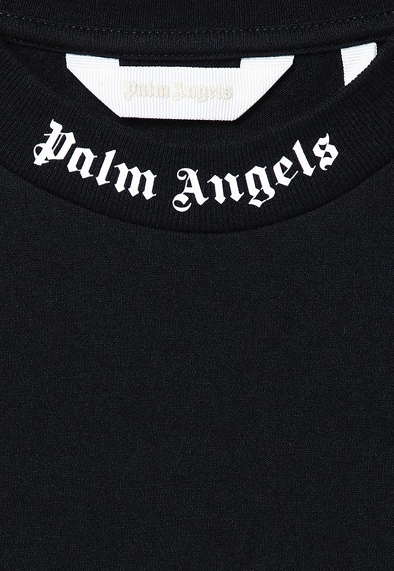 Palm Angels Kids Boys Classic Logo T-shirt Black PBAA002C99-AJER001/P_PALMA-1001