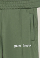 Palm Angels Kids Boys Logo Print Track Pants Green PBCJ002C99-AFAB003/P_PALMA-5603