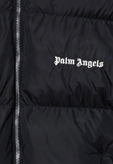 Palm Angels Kids Boys Logo Print Puffer Jacket Black PBEJ001F24-AFAB002/P_PALMA-1003