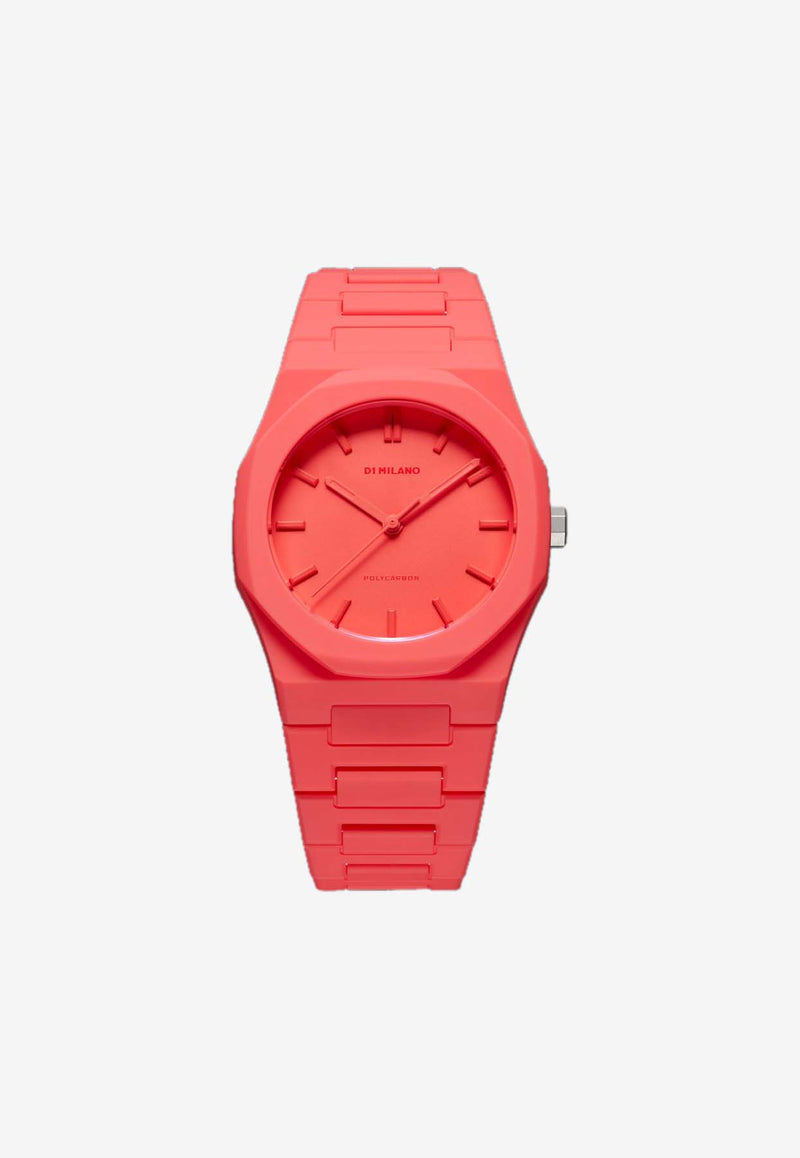 D1 Milano Polycarbon 37 mm Watch PCBU05CORAL