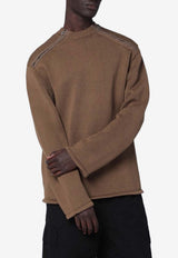 OAMC Peacemaker Mock-Neck Ribbed Sweater Beige PCM2OK04AFL002/R_OAMC-06