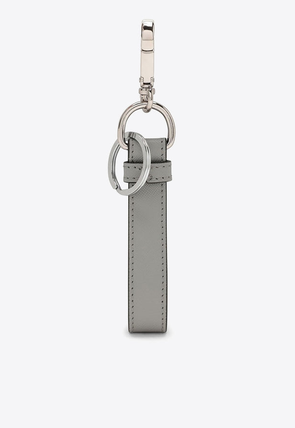 Marni Logo-Printed Key-ring Gray