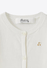 Bonpoint Baby Girls Cherry Embroidered Cardigan White PEBDA2557CA-ACO/O_BONPO-102