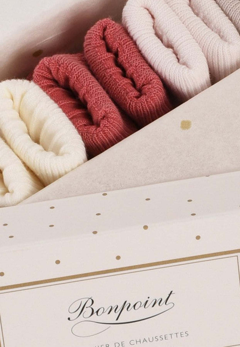 Bonpoint Babies Day-of-the-Week Socks - Set of 7 Multicolor PEBFVSEMAINCO/Q_BONPO-124