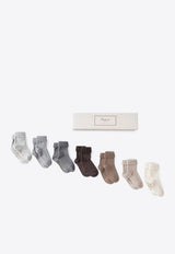 Bonpoint Day of The Week Socks - Set of 7 Multicolor PEBFVSEMAINCO/R_BONPO-116