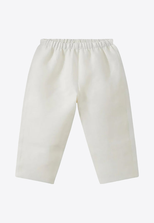 Bonpoint Baby Girls Linen Pants White PEDANDY2-BLI/O_BONPO-002