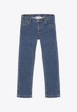 Bonpoint Girls Dewey Straight-Leg Jeans Blue PEDEWEYST-ACO/O_BONPO-017