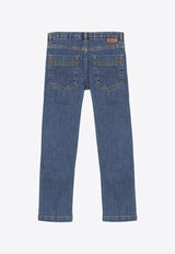 Bonpoint Girls Dewey Straight-Leg Jeans Blue PEDEWEYST-ACO/O_BONPO-017