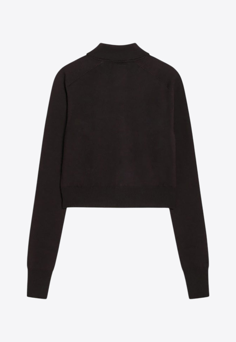 Sportmax Perseo Wool Cardigan Dark Brown PERSEOWO/R_SPORM-006