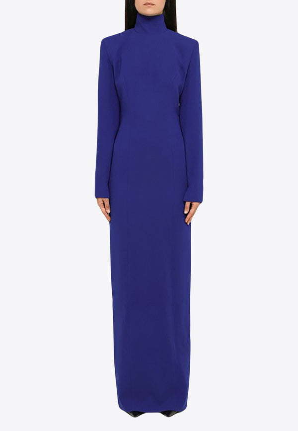 Mônot High-Neck Maxi Dress Blue PF23-888PL/N_MONOT-BL