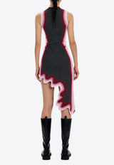 PH5 Hailey Reflective Wavy Midi Dress Multicolor PF25DR013-BBLK_BLACK MULT