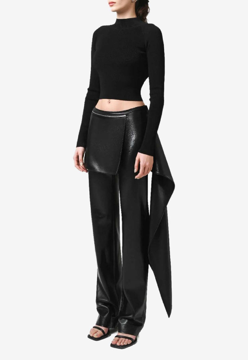 Materiel Zip and Layered Straight-Leg Pants Black PF25N2313PABK_BLACK