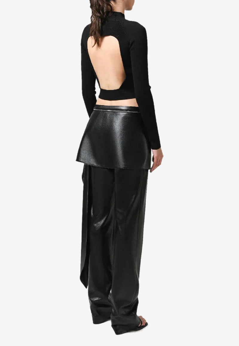 Materiel Zip and Layered Straight-Leg Pants Black PF25N2313PABK_BLACK