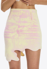 PH5 Alan UV-Reactive Mini Skirt Multicolor PF25SK016UVR_OFF-WHITE