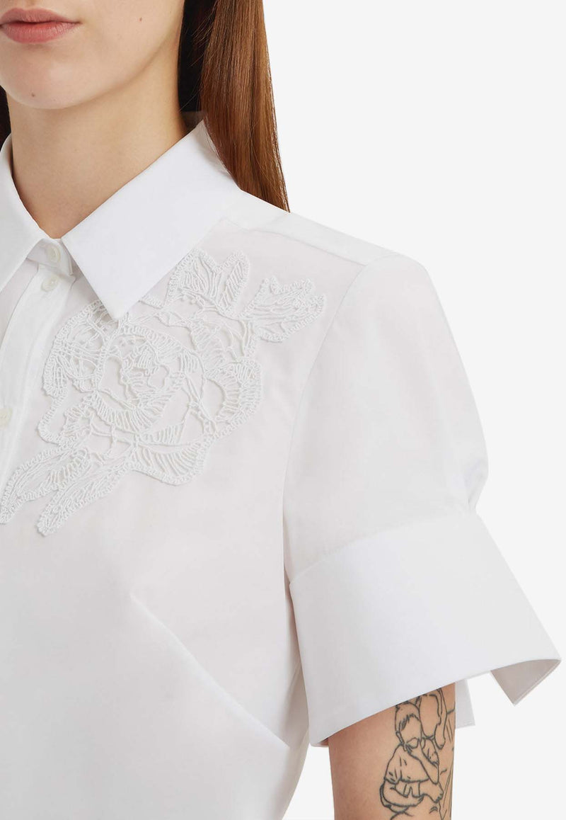 Erdem Flower Embroidered Shirt White PF25_T901_40029000_WHITE