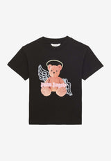 Palm Angels Kids Girls Graphic-Printed Crewneck T-shirt PGAA002S24-AJER002/O_PALMA-1060