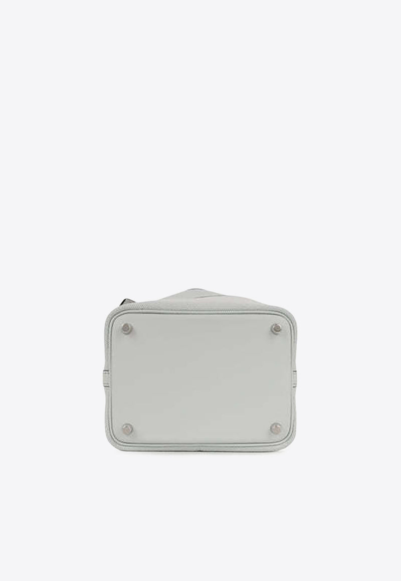 Picotin Cargo 18 in Gris Platine Toile Goeland and Swift with Palladium Hardware