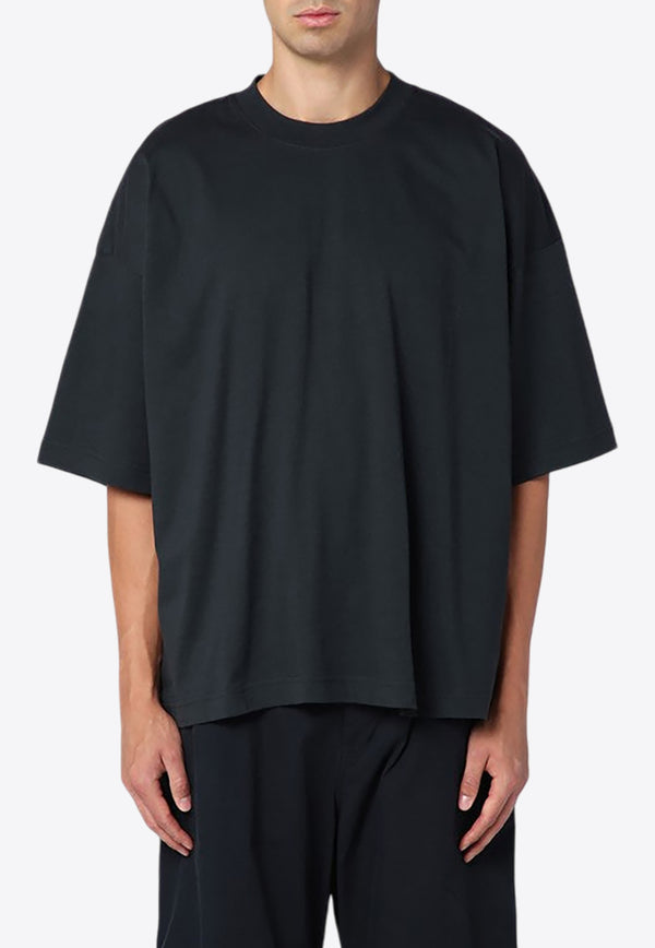 Studio Nicholson Piu Oversized Crewneck Shirt Black PIU1327/P_STUNI-DF