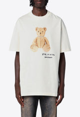 Palm Angels Bear In Mind Print T-shirt White PMAA001F24JER010/P_PALMA-0360