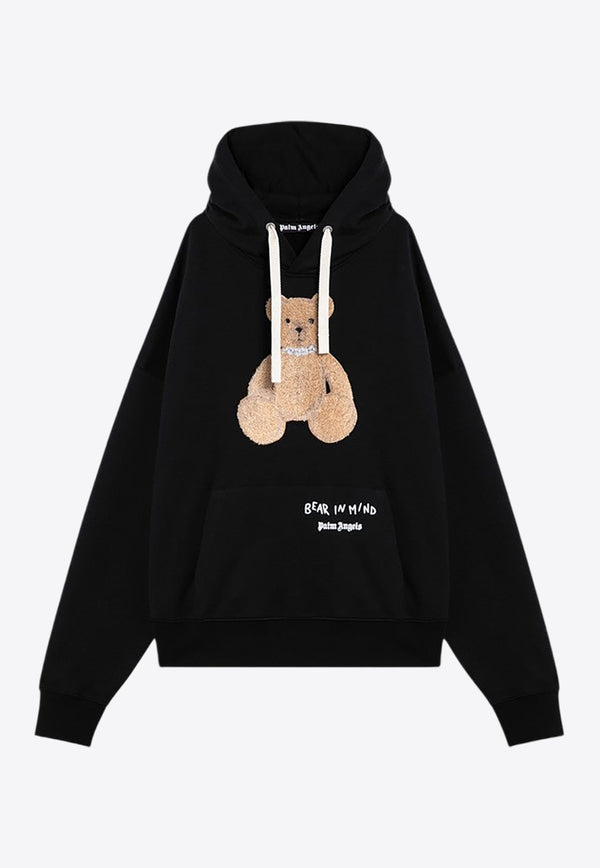 Palm Angels Beard In Mind Drawstring Hoodie Black PMBB167F24FLE001/P_PALMA-1060