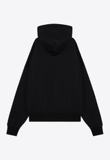 Palm Angels Beard In Mind Drawstring Hoodie Black PMBB167F24FLE001/P_PALMA-1060