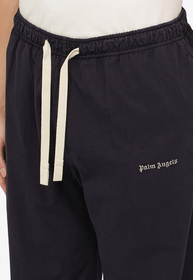 Palm Angels Logo Embroidered Track Pants Blue PMCA141S24FAB001/O_PALMA-4603
