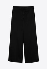 Palm Angels Monogram Straight Pants Black PMCA166F24FAB001/P_PALMA-1001