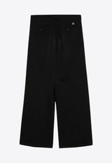 Palm Angels Monogram Straight Pants Black PMCA166F24FAB001/P_PALMA-1001