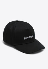 Palm Angels Logo Embroidered Baseball Cap Black PMLB094C99FAB001/P_PALMA-1003