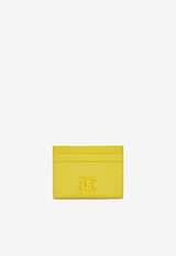 Palm Angels Monogram Grained Leather Cardholder Yellow PMND017F24LEA0011818YELLOW