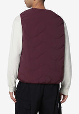 Purple Mountain Observatory Quilted Nylon Vest Burgundy PMO0080NY/R_PMO-WN