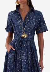 Borgo de Nor Posie Denim Maxi Dress Blue POSIE_DARK BLUE
