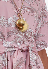 Borgo de Nor Posie Denim Maxi Dress Pink POSIE_PINK MULTI
