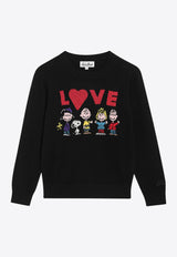 MC2 Saint Barth Kids Girls Snoopy Family Sweater Black PRC0001-B00447I/R_MC2-00L
