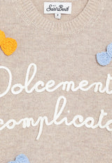 MC2 Saint Barth Kids Girls Candy Patch Wool Sweater Beige PRC000100670I/R_MC2-11