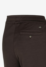 Herno Bermuda Track Shorts with Small-Plaque Black PT000174U_BLACK