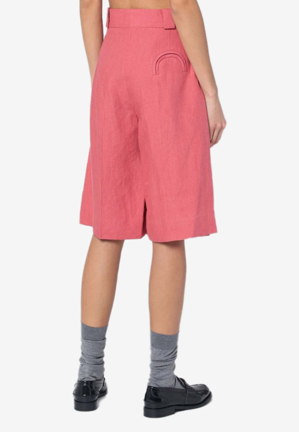 Blazé Milano Husul Linen Bermuda Shorts Pink PTHPA01MS1/Q_BLAZE-P002