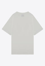 Needles Logo Embroidered Crewneck T-shirt White PU308PL/P_NEEDL-WHT