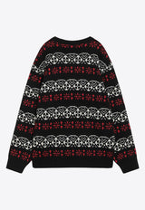 Needles Patterned Wool Sweater Black PU317WO/P_NEEDL-BLK