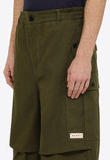 Marni Wide-Leg Cargo Pants Green PUMU0247AXUTC310/O_MARNI-00V67