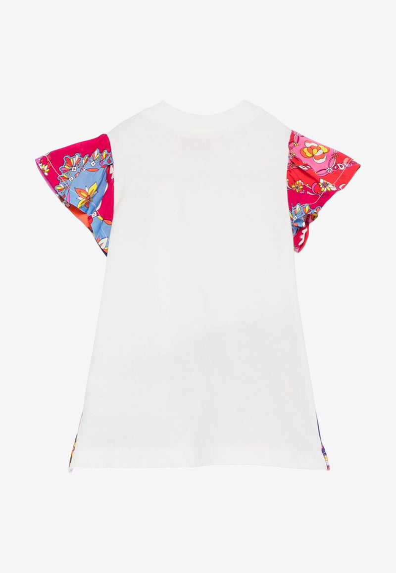 Emilio Pucci Junior Girls Printed Flared Dress Ivory PW1051-Z2354_IVORY