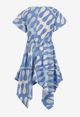 Emilio Pucci Junior Girls Leocorno Print Handkerchief Dress Blue PW1B51-P0493_BLUE MULTI