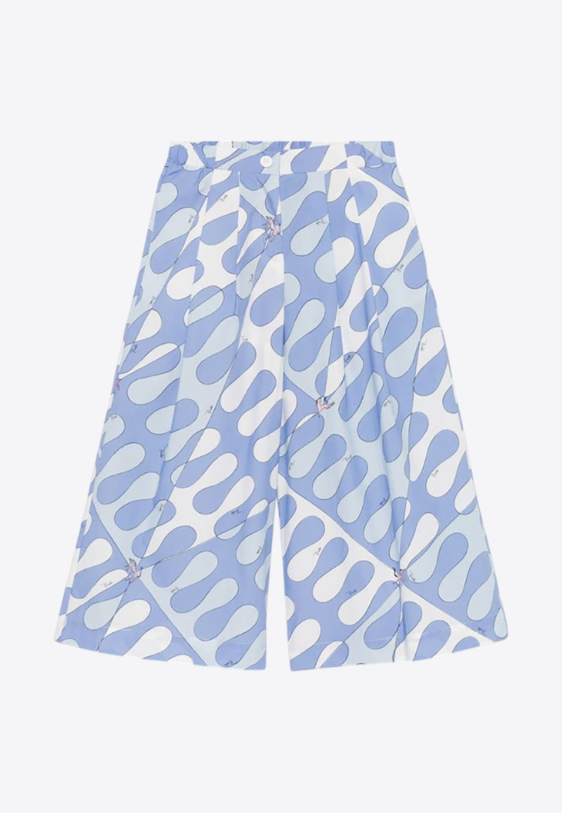 Emilio Pucci Junior Girls Leocorno Print Pants Blue PW6B61-P0493_BLUE MULTI