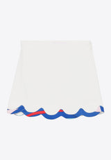 Emilio Pucci Junior Girls Print Trims Mini Skirt Ivory PW7A21-K0222_IVORY